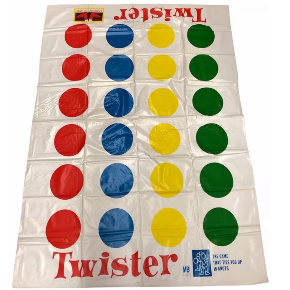 Vintage 1966 Twister Mat by Milton Bradley